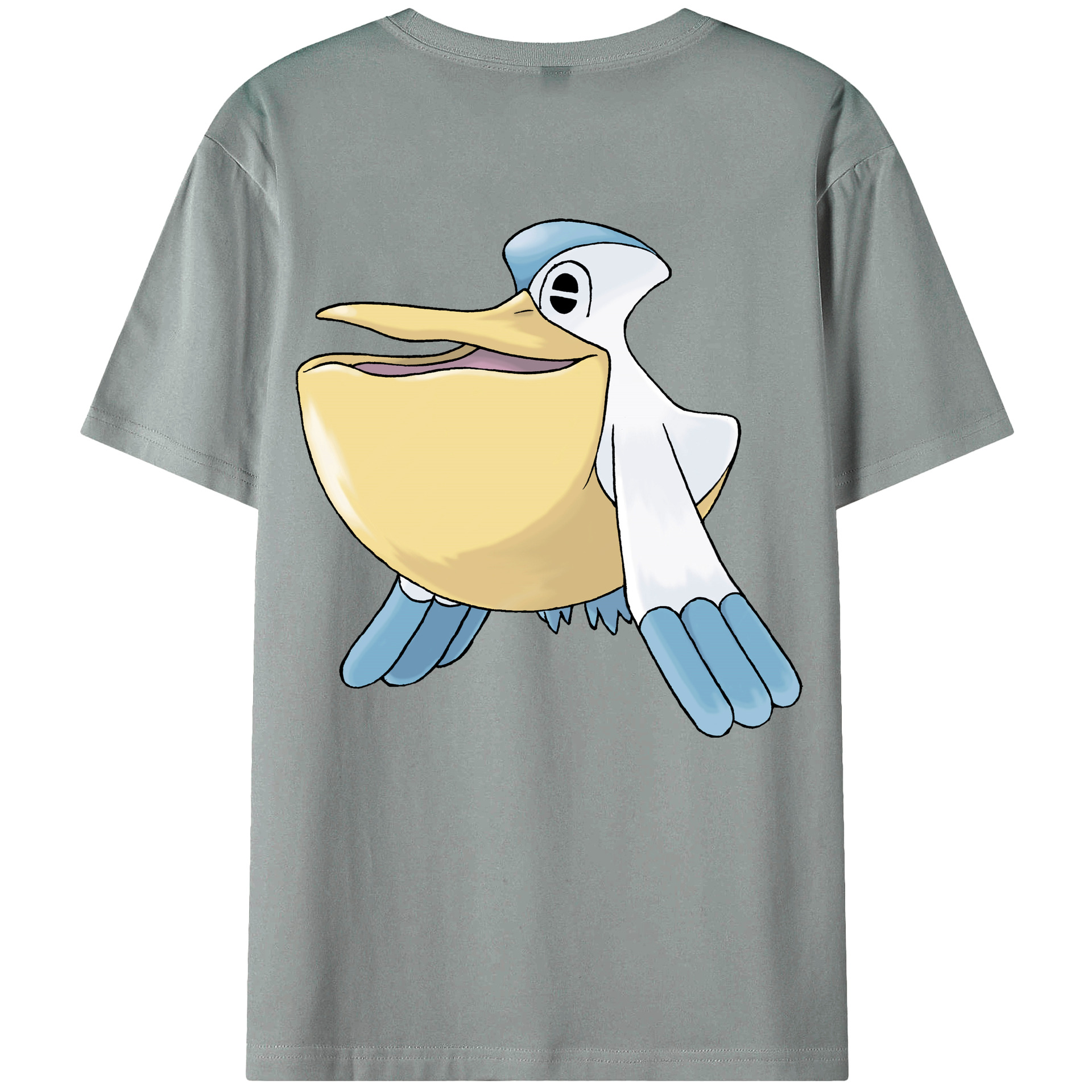 （画像用） ポケットモンスター Pokémon 綿100％ メンズ半袖Tシャツ（バックプリント） 通気性